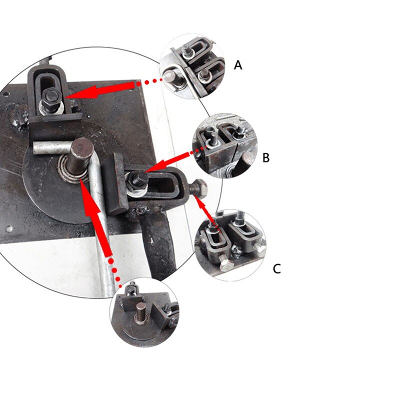Llave de estribo de 20MM para construcción, dobladora Manual de arco, engrosamiento