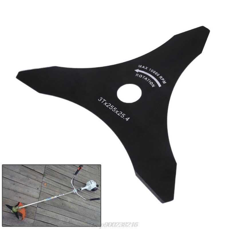 3 Teeth Brush Cutter Brushcutter Trimmer Blade Strimmer Lawn Mower Accessories J23 21