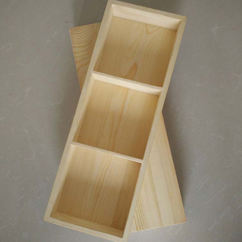 Bote de madera con 3 rejillas para plantas suculentas, flor carnosa, bandejas de caja para jardín, contenedores decorativos para el hogar, maceta para Cactus, maceta, 3 plantas carnosas de varios granos, bandeja de madera, soporte para escritorio, oficina, organizador de escritorio
