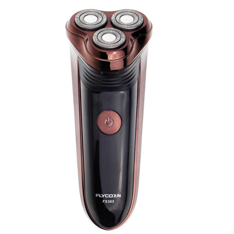 Flyco 100% Original FS363 Electric Shaver 3D Floating Blade Styling Rotating Support Rechargeable for Men: AU Plug