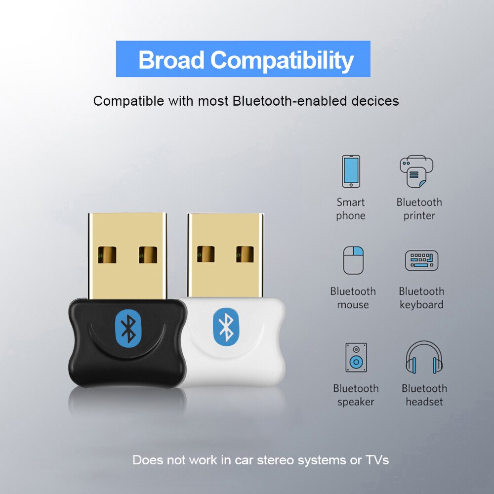 kebidumei USB Bluetooth V5.0 Adapter Dongle Wireless USB Bluetooth V 4.0 CSR Mini Dongle Adapter For Win 7 8 10 PC MAC Laptop