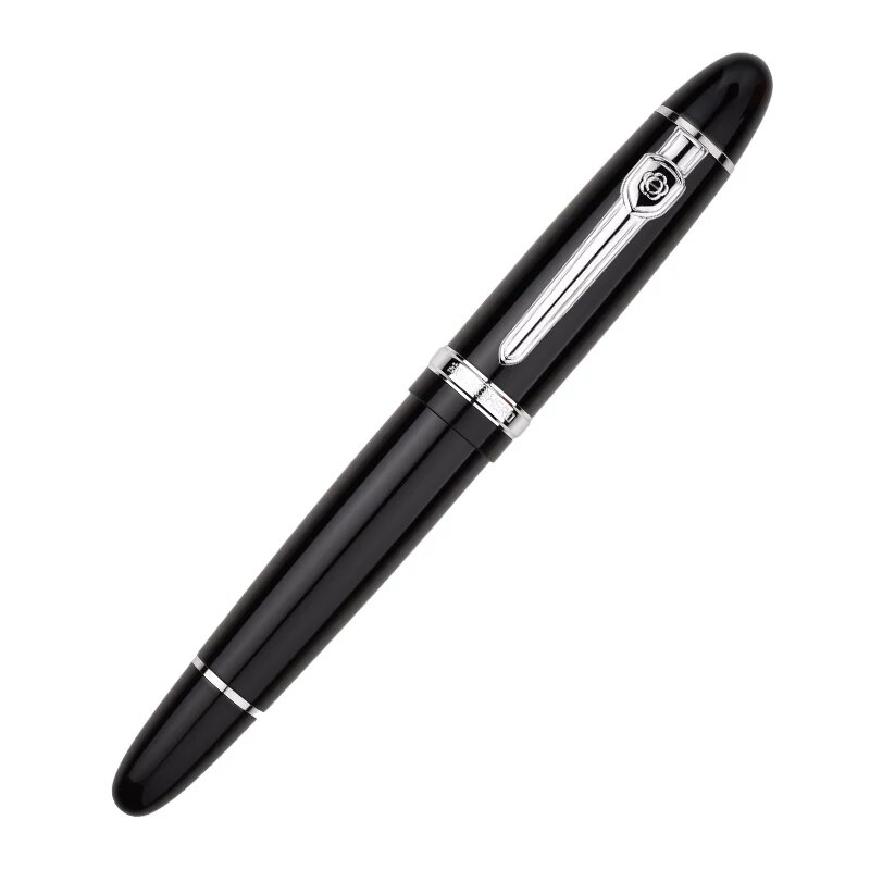Hero 1060 Fountain Pen Metal Ink Pen Converter Filler Fine/Fude Nib Black Cap Stationery Office school supplies Business Writing