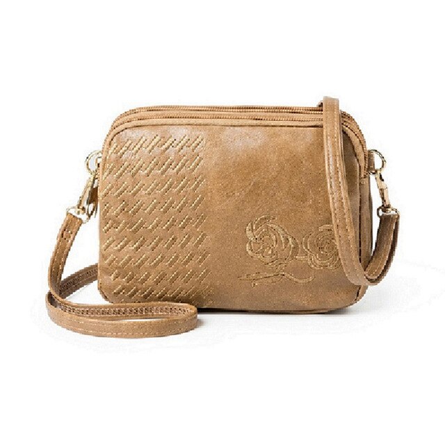 Aura Diamond & Floral Embroidered Shoulder Bag main image 0