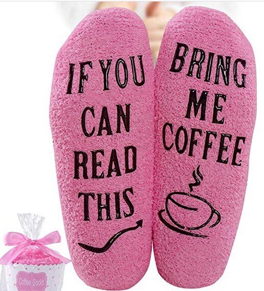 Socks If You Can Read This Bring Me A Glass of Wine Socks Autumn Dobby Christmas Socks Funny Socks: 0003