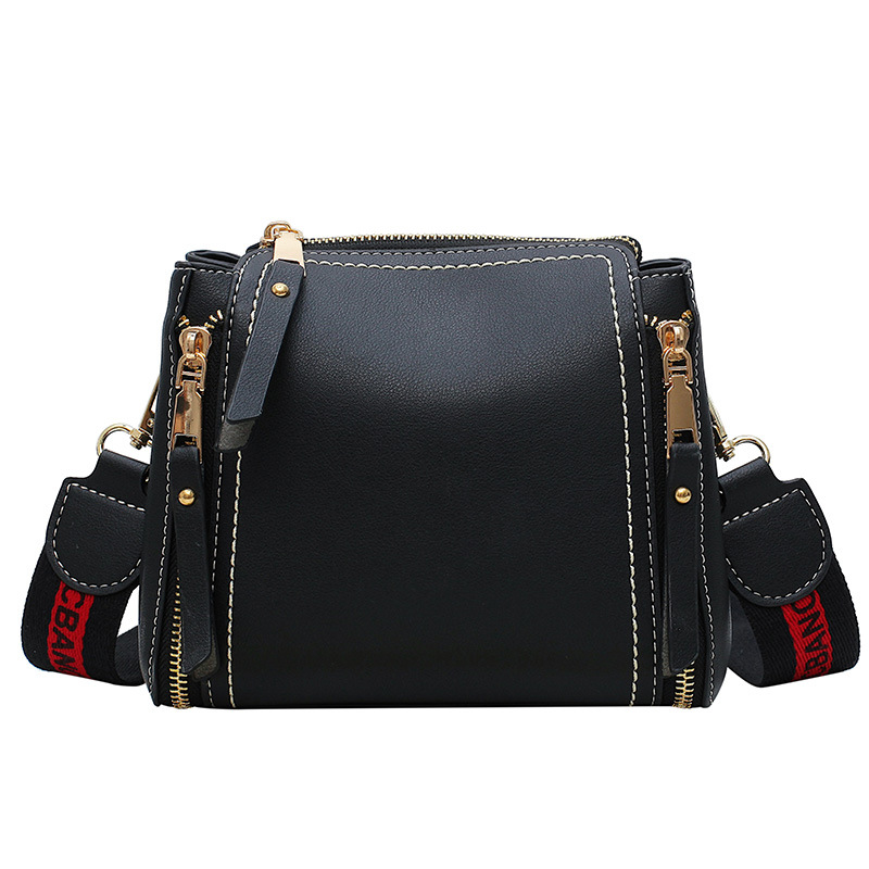 Tassen Voor Vrouwen Emmer Zak Vrouwen Contrast Kleur Schouder Tas Crossbody Tassen Voor Vrouwen Luxe Vrouwen Tassen: Black