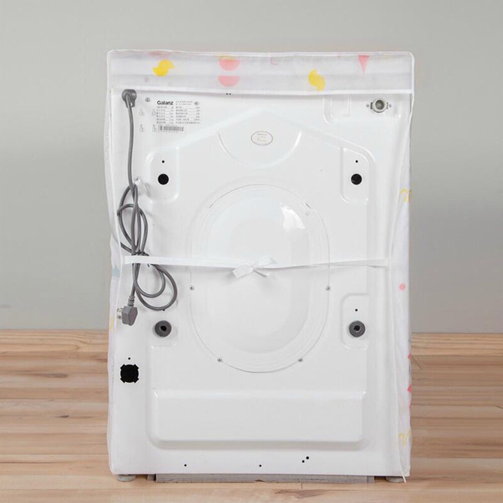 Automatic Washing Machine Cover Premium PEVA Washing Machine Case Waterproof Anti-dust Washing Machine Protector for Home (60x55