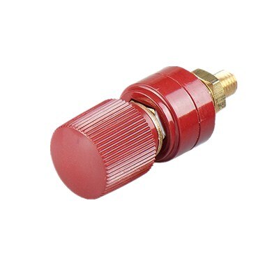 2 stuks zuiver koperen js -333- aansluiting  m6 elektrische lasmachine, benzinegenerator, voedingsaansluiting 6mm luidsprekeraccessoires: 2 stuks rood