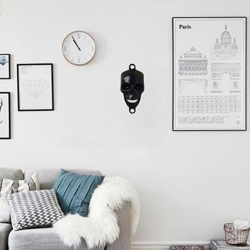 Wall Bottle Opener Skull Shaped Beer Opener Wall Mounted Bottle Opener Kitchen Tool Home Bar Wall Decorative