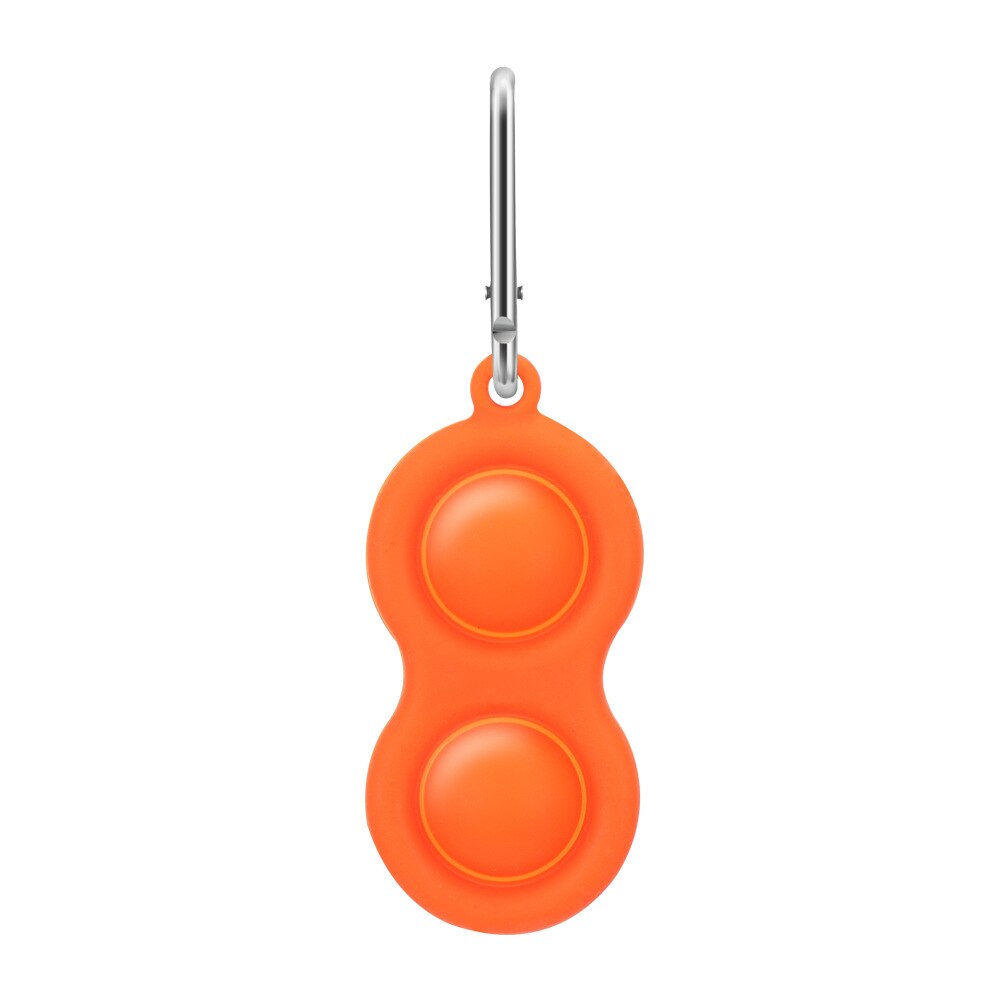 Bambini adulto semplice fossetta fidget toy creativo grasso cervello mini fossetta giocattolo regolatore di pressione Controller giocattolo educativo: Orange