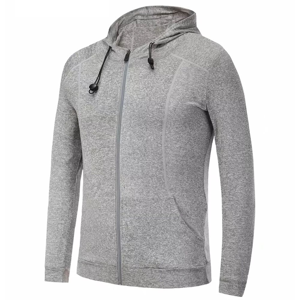 Løbejakker til mænd sport bodybuilding jogging fitness lange ærmer sportstøj hætte stramme fitness fodbold basketball jakker