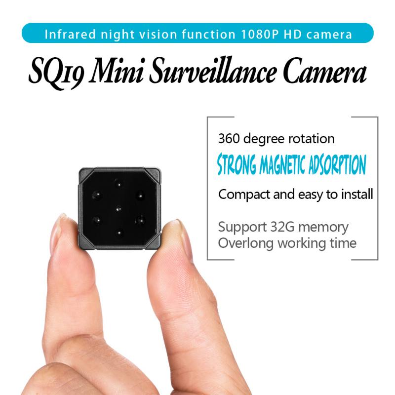 Nachtzicht SQ19 Mini Camera HD 1080 P Sensor Camcorder Micro video Camera DVR DV Motion Recorder Camcorder Ondersteuning 32 GB TF Card