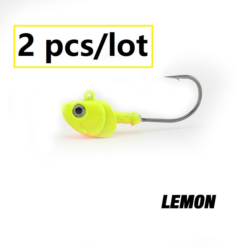 thumbnail image 2 of JSHANMEI Shaky Jig Hooks - Oval Head Football Jigs For Bass, Trout, Pike - 1/16oz, 1/8oz, 1/4oz Weights (10pcs Per Pack) 2 of 9