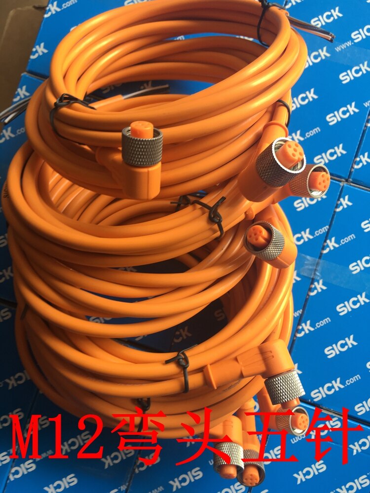 DOL-1205-G02M 6008899/DOL-1205-W02M 6008900 Krank M12 5 Stifte Sensor Anschluss Kabel 2 M für KT5W-2N1116 100% Neue & Original