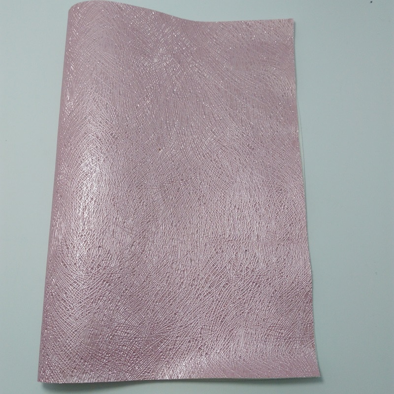 Paillettes roses et cuir rose épais pour accessoires de bricolage, 21x29CM, 1 pièce, S130B