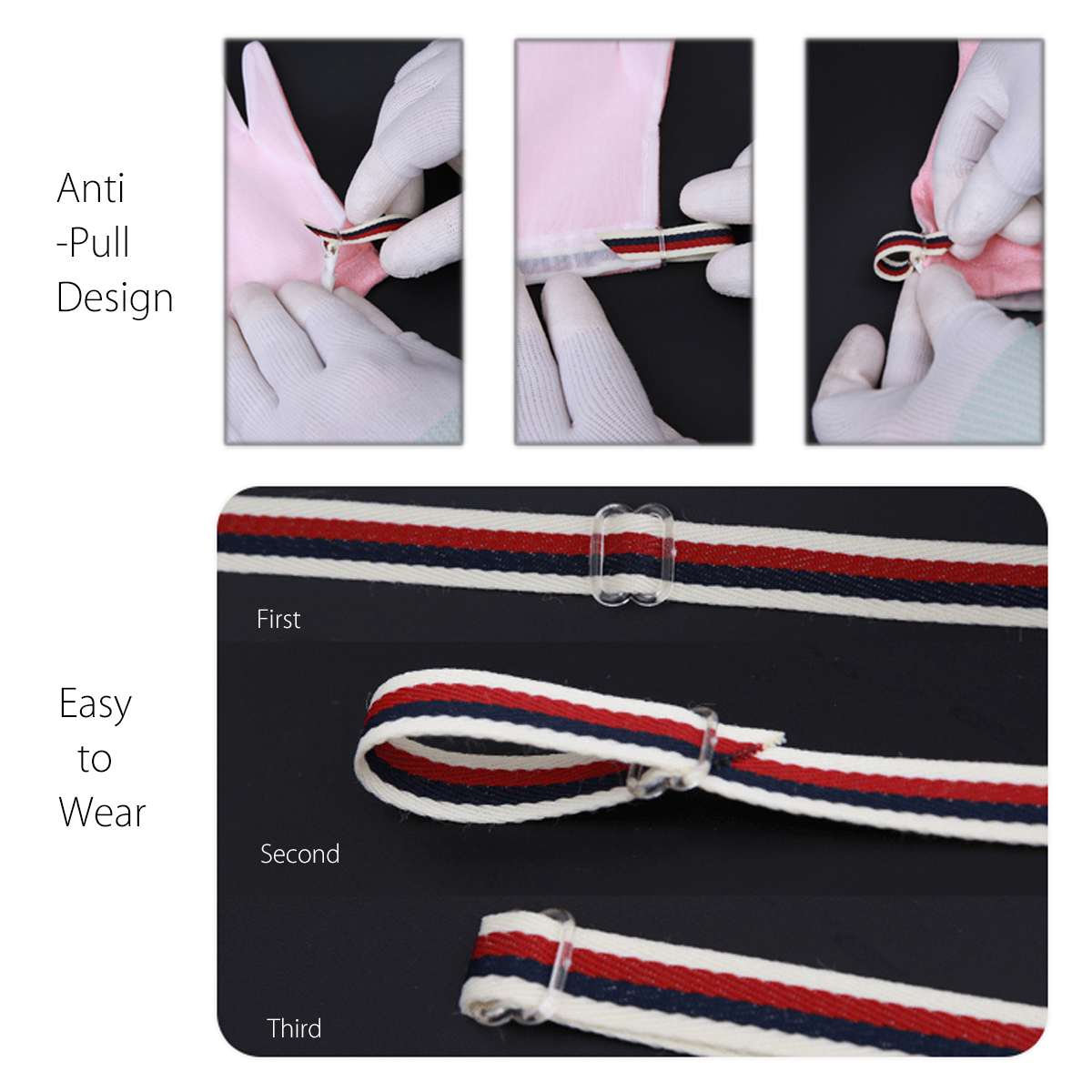 1 par mater barn sea-island fiber tommel sugende smokker hansker baby pekefinger stopp fingerbeskyttelse beskytter baby barn rosa