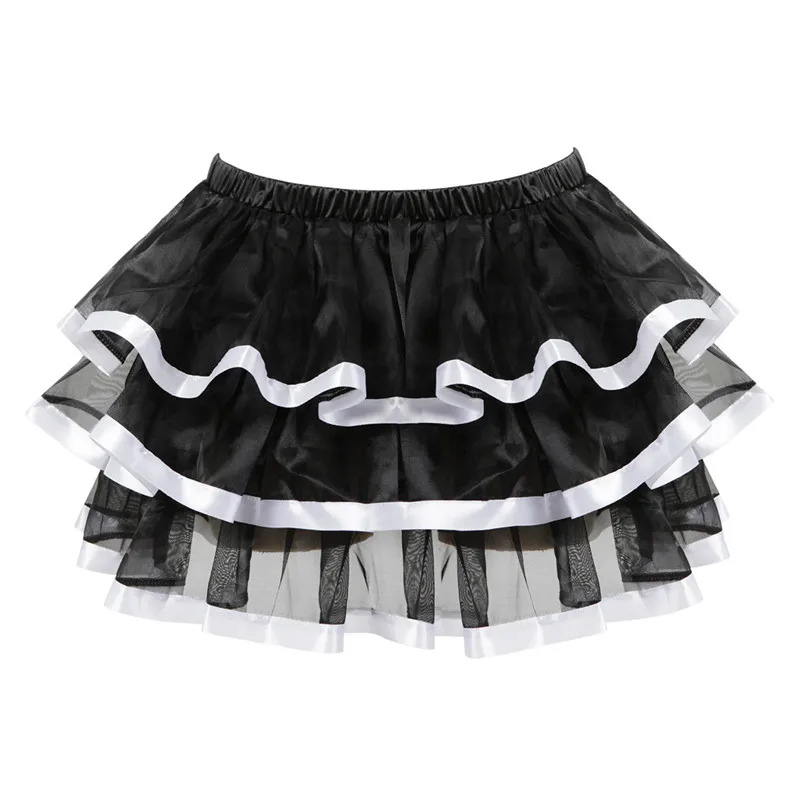 Nederdel til kvinder plus size tyl voksen tutu mini dans faldas saias femininas plisseret midi kostume korset rød pink blå rød hvid