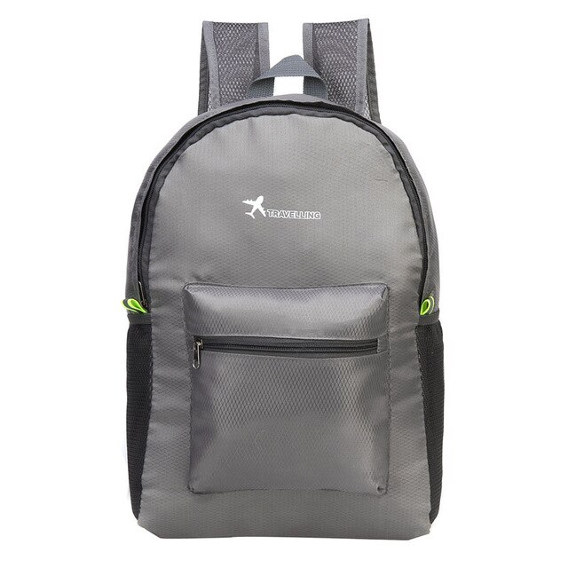 Mara's Dream unisexe sac de voyage Portable peut plier Nylon femmes voyage sacs à dos décontracté Simple hommes et femmes sac de voyage: D Gray