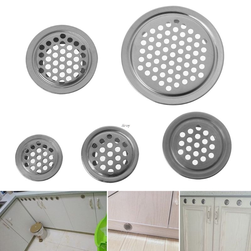 1PC Stainless Steel Air Vent Hole Ventilation Louver Round Shaped Venting Mesh Holes 19mm, 25mm, 29mm, 35mm, 53mm