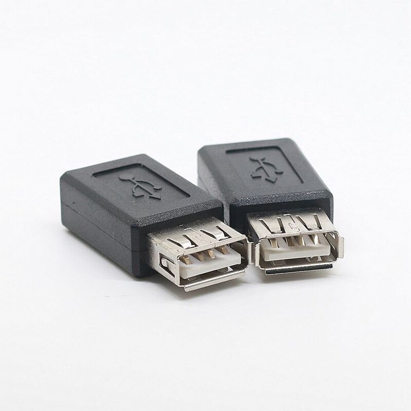 2018 novo preto usb 2.0 tipo uma fêmea para micro usb b fêmea adaptador plug converter usb 2.0 para micro conector usb atacado
