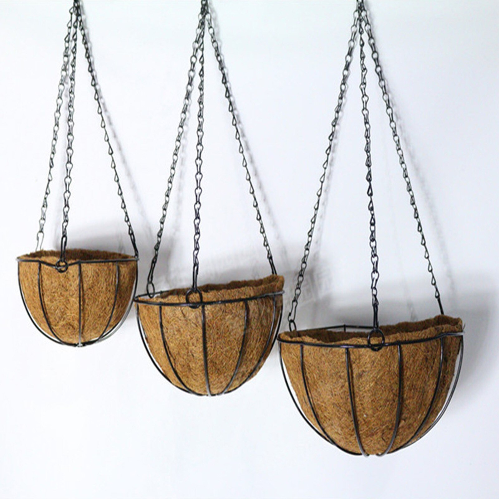 Panier suspendu pour plantes, support pour pot de fleurs, corde de levage, crochet de suspension, décoration de jardin de maison