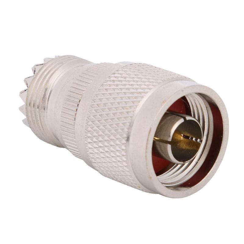 N Type L16 Male Plug to UHF SL-16 PL259 Female RF Coax Adapter Connector Walkie-Talkie Feeder Cable Connector Copper