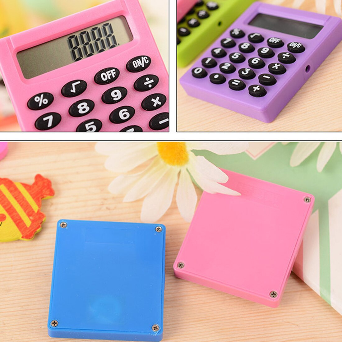 1Pcs Pocket Cartoon Mini Rekenmachine Handheld Poc... – Grandado