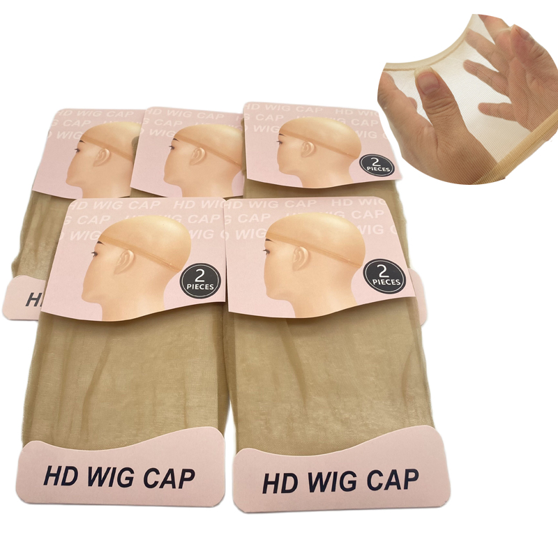 20 Pcs HD Thin Wig Cap - Transparent and Invisible - Sheer Wig Cap for HD Wigs - Wig Accessories