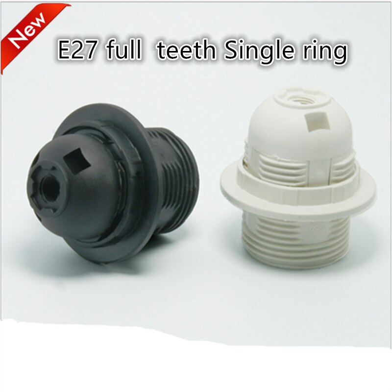 2 stks/partij E27 LED Plastic lamphouder E27 Edison schroef Gloeilamp socket Houder DIY E27 socket base