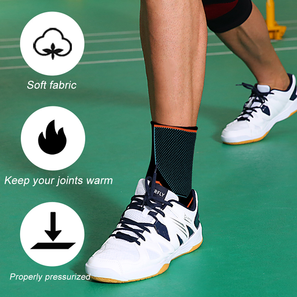 Tobillera deportiva para fijación de tobillo, funda de soporte de compresión, vendaje elástico, puños para pies, calcetines deportivos para correr, 2 uds.