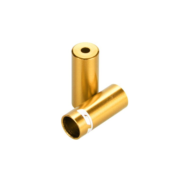 Brake Cable End Caps Lichtmetalen 5 Mm Racefiets Remkabel Cap Mtb Fiets Remkabel Behuizing Ends Caps Gevoerd adereindhulzen 6 Kleuren 100Pcs: Gold