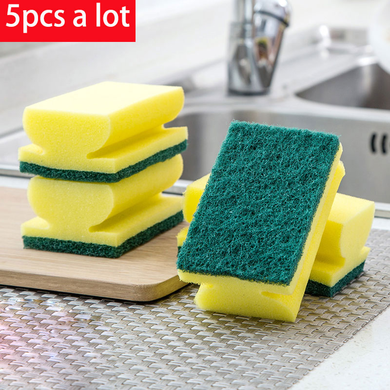 Vanzlife clean kitchen magic sponge to wipe microfiber cloth to wipe a strong decontamination clean the scrub brush pot to use