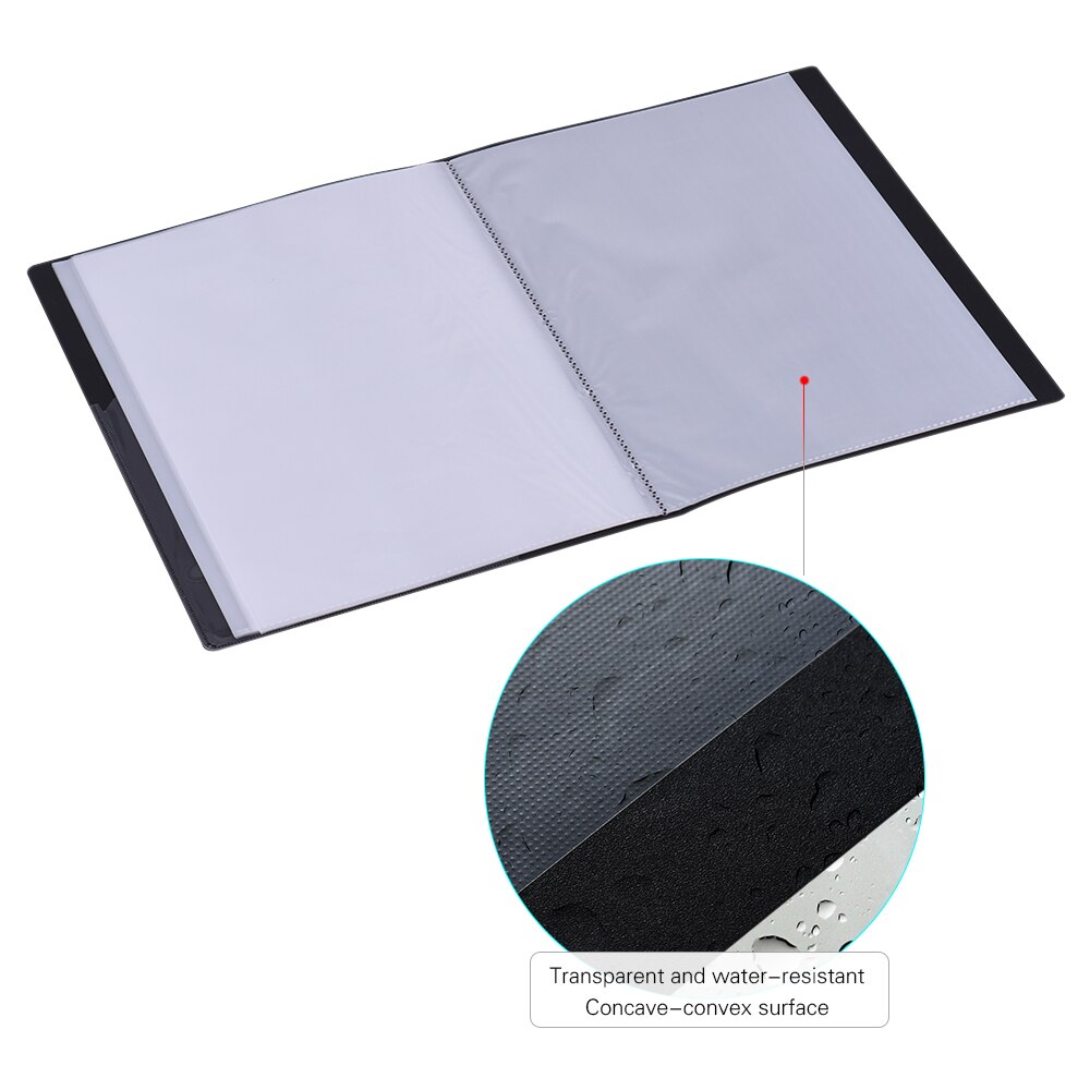 Music Sheet Score File Paper Documents Storage Folder Holder Plastic A4 Size 40 Package Pockets