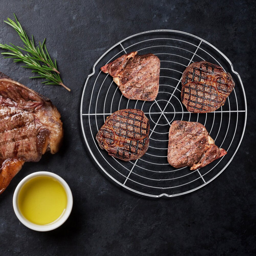 Metalli pyöreä grilli bbq grilli verkko verkkotelineet telineet ristikko pyöreä ritilä höyryverkko retkeily vaellus ulkona verkko metalliverkko työkalut