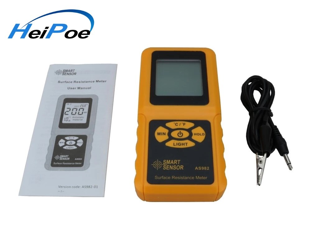 Digital LCD Surface Resistance tester / digital micro ohm meter / electric resistance meter