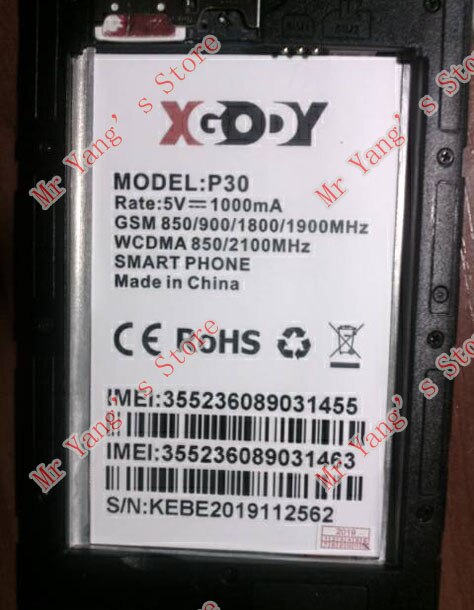 Xgody P30 Y27 Telefoon Batterij Voor Xgody P30 Mobiele Telefoon Goede Mobiele Telefoon Batterijen