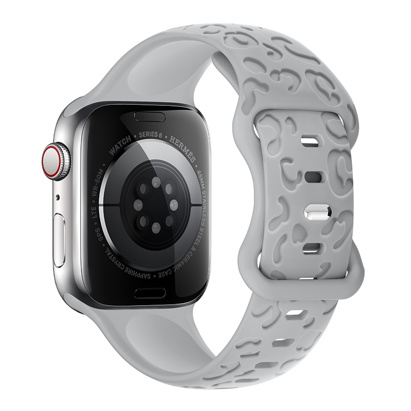 Rem til apple watch-rem 45mm 44mm 42mm 41mm 40mm 49mm 38mm 40 mm graveret correa-rem iwatch-serien ultra 7 se 3 6 8 5 4: Hvid lysnål / 22mm