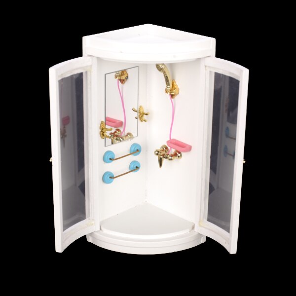 1/12 Bilancia Casa Delle Bambole In Miniatura di Mobili per il Bagno Doccia Modello Set
