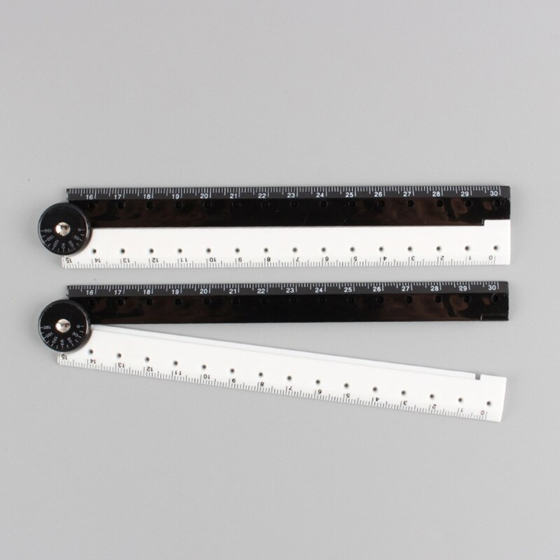 2 Pieces Plastic Folding Ruler 30 cm Drawing Ruler Plastic Ruler for student