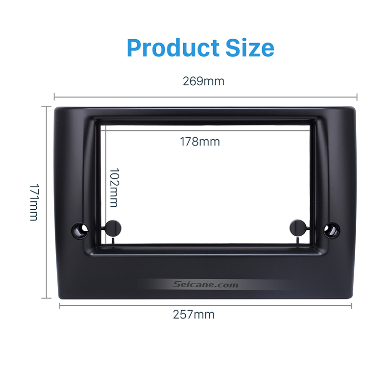 Seicane Stunning Double Din Car Radio Fascia for FIAT STILO DVD Frame In Dash Mount Kit Surround Panel