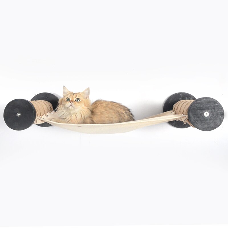 cat hammock tree sisal scratching post house climbing frame pet furniture