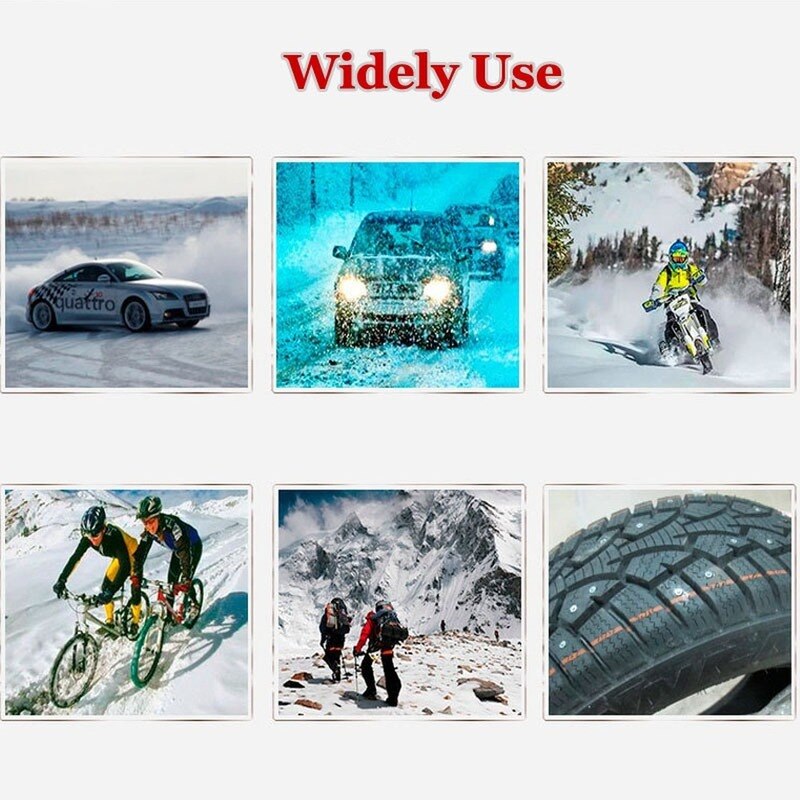 Espinho de pneu de inverno, 8mm, parafusos para pneus de carro, chians, ponta de carboneto, para automóvel, carro, suv, atv, motocicleta, caminhão