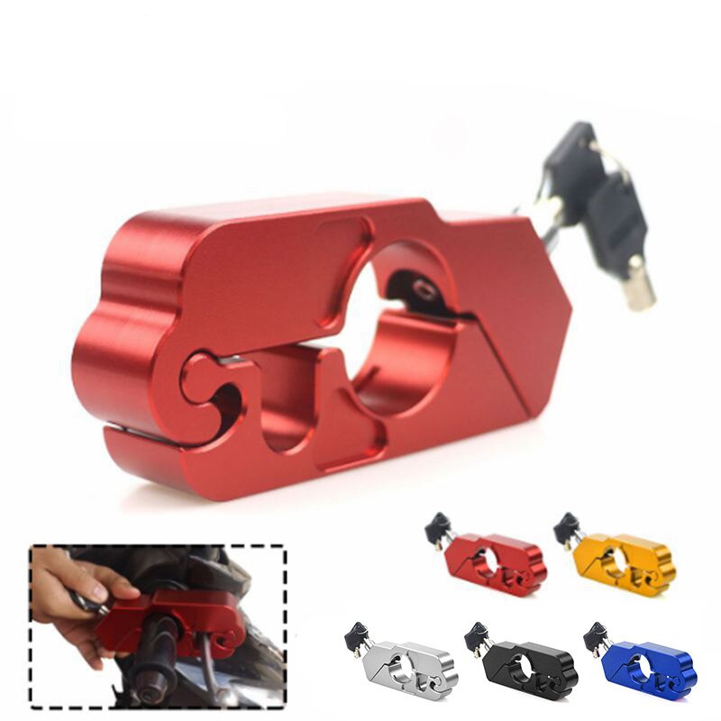 Aluminum Alloy Bike Lock Bicycle Handlebar Lock Motorcycle Anti-Theft Lock Safety Theft Protection Locks MTB Bike Accessories