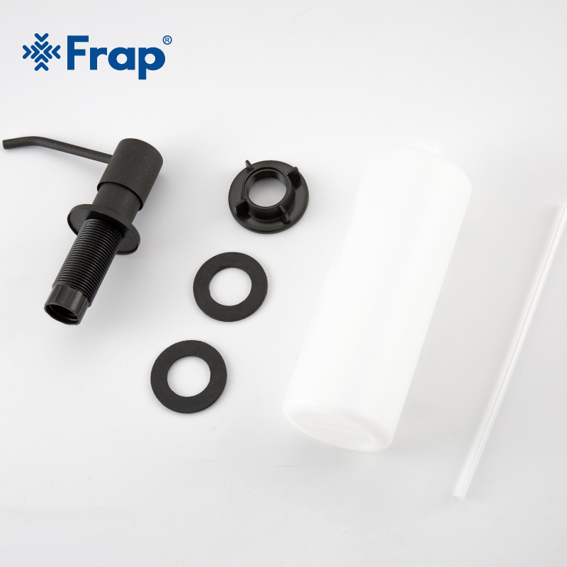 Frap-dispensadores de jabón líquido para fregadero de cocina, botella de plástico ABS de acero inoxidable, fácil de llenar, accesorios de cocina, Y35014-4