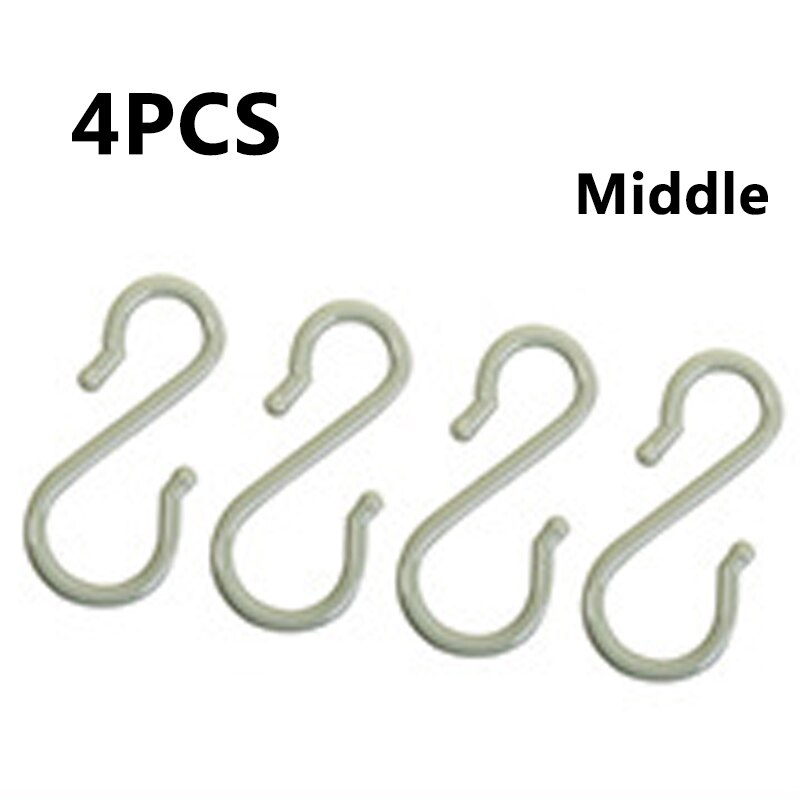 Opbevaring kroge kroge 3 farve opbevaringsartikler s formet plast multifunktion 1 sæt bøjle bøjler kroge til hjemmet forsyninger