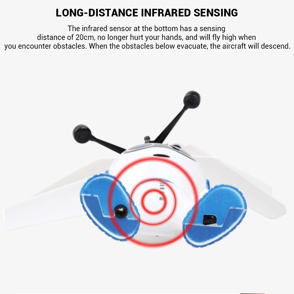 Elektrische Fernbedienung Fliegende Roboter Infrarot Gesture Sensing Flugzeug Fernbedienung Hubschrauber Hand Control Flight Spaß Spielzeug