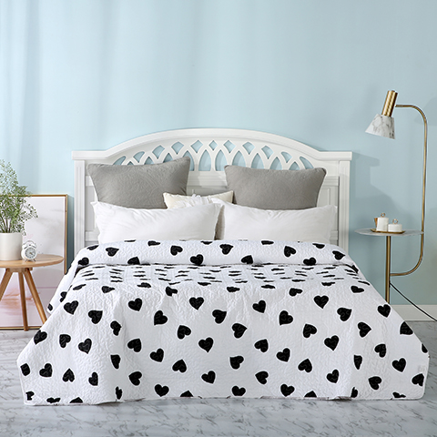 Bedsprei en sprei van microvezel, dun dekbed - tweepersoons/queensize 19: 2