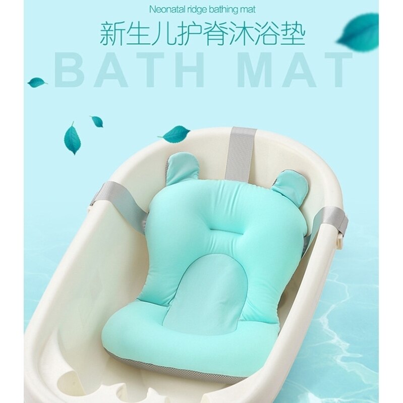 Baby badekar pude bademåtte spædbarn brusebad svamp pude tegneserie skridsikker badepude nyfødt baby brusenet