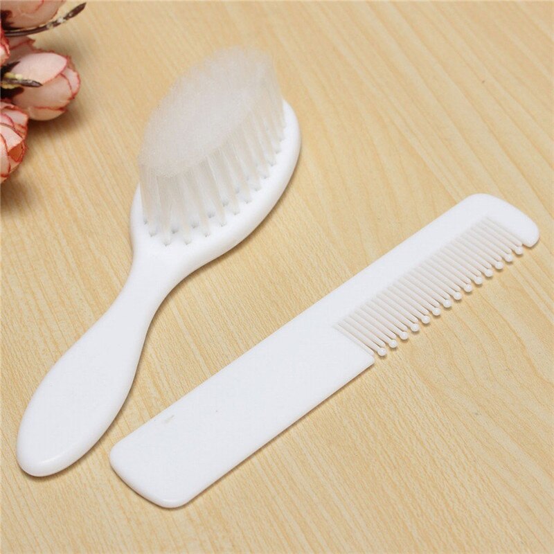 1 Uds. Juego de cepillos básicos de seguridad suaves para bebé, Juego de cepillos para el pelo, peine infantil, Kit de para el aseo de la ducha