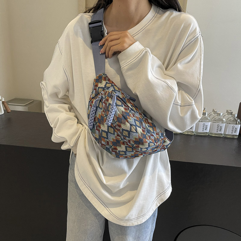 Bohemen Corduroy Riemtassen voor Dames Mode Heuptasje Vrouwelijke Banaan Heuptas Hippe Portemonnee Schouder Crossbody Borsttas Zak