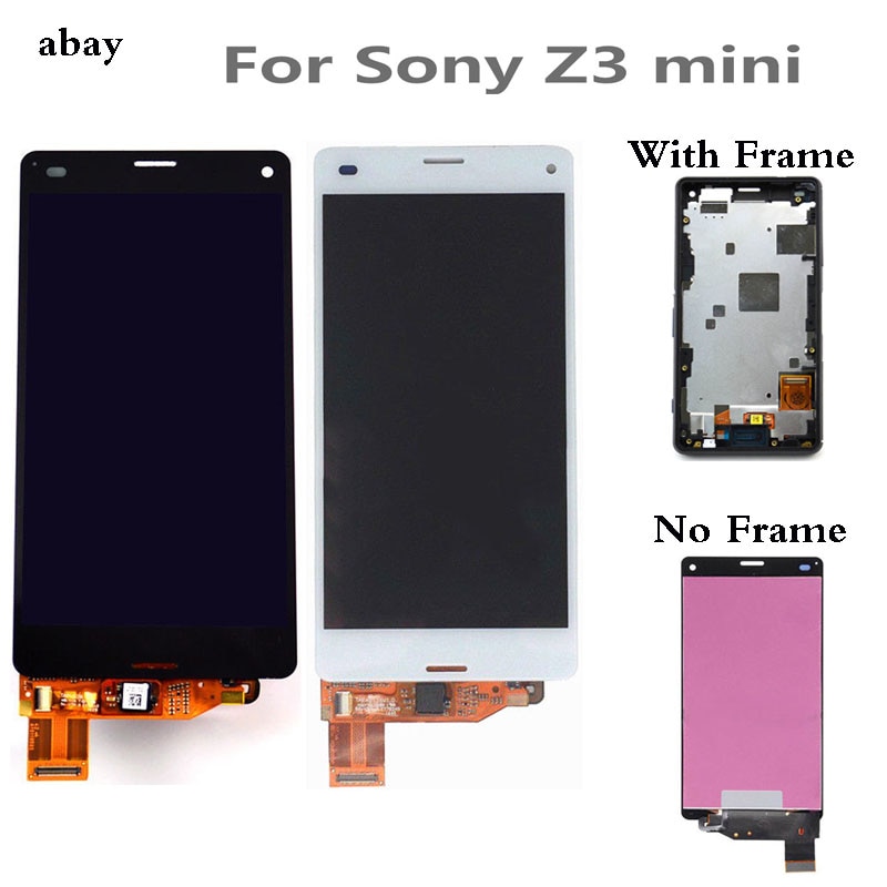 LCD Voor SONY Xperia Z3 Compact Touch Screen Display met Frame Z3 Mini D5803 D5833 Voor SONY Xperia Z3 Compact display 4.6''